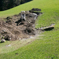 Bagger von Erdbewegung Abfalter